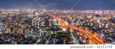 《大阪府》大阪市區/城市夜景 《大阪府》大阪市區/城市夜景 82211749
