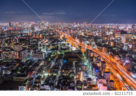 《大阪府》大阪市區/城市夜景 《大阪府》大阪市區/城市夜景 82211755