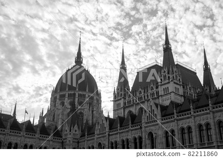Beautiful view of Budapest parliament against the sky, Hungary. 82211860