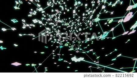 Image of information network virtual space 82215692