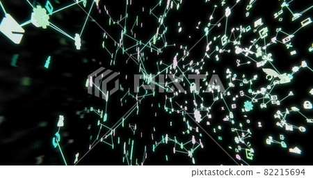 Image of information network virtual space 82215694