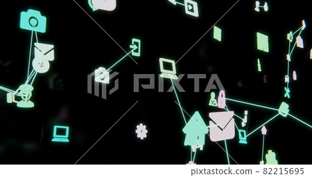 Image of information network virtual space 82215695
