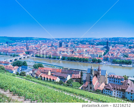 德國浪漫之路維爾茨堡馬林堡要塞到城市景觀 82216252