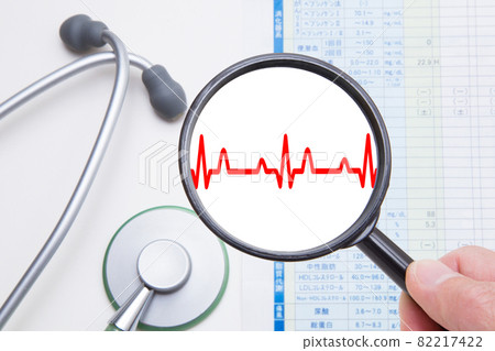 ECG Heart disease Medical image ECG Heart disease Medical image 82217422