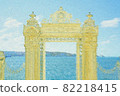 Gates and Mediterranean Sea in Dolmabahce Palace 82218415