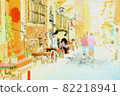 Idyllic back alleys in Istanbul's old town 82218941