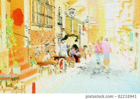 Idyllic back alleys in Istanbul's old town 82218941