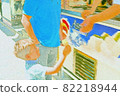 Boy handed ice cream 82218944