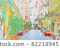 Everyday scenery of the back alleys of Istanbul's old town 82218945