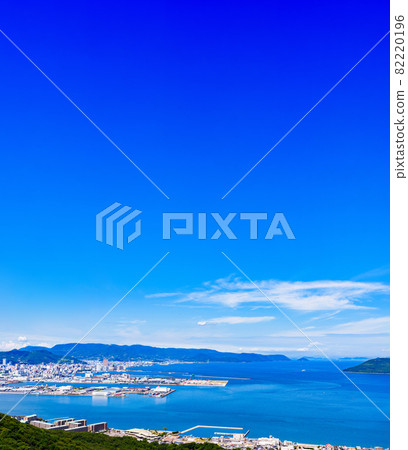香川縣高松市，高角度[屋島全景] 82220196