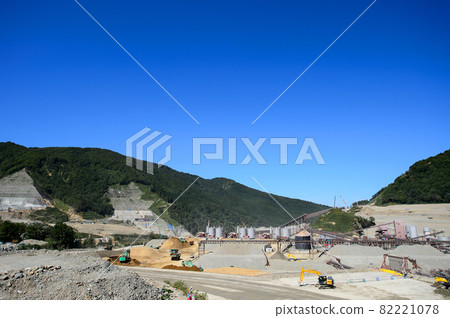 September 2021 Dam construction site Akita Prefecture September 2021 Dam construction site Akita Prefecture 82221078