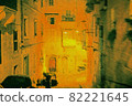 Night unmanned landscape of the old town 82221645