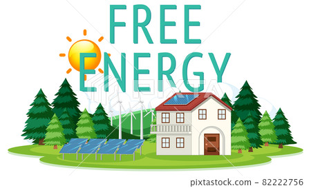 Free energy generated by wind turbine and solar panel Free energy generated by wind turbine and solar panel 82222756