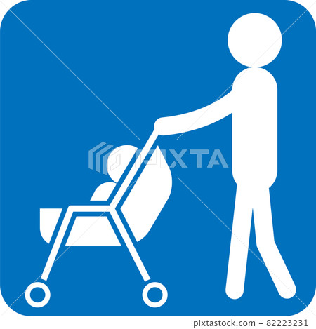 Pictogram of a stroller Pictogram of a stroller 82223231