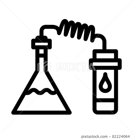 Icon Of Chemistry Reaction With Two Flask 82224064