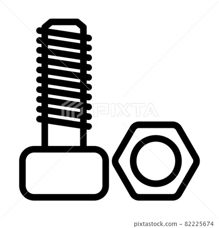 Icon Of Bolt And Nut-插圖素材 [82225674] - PIXTA圖庫