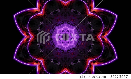 3d illustration of 4K UHD flower shaped tunnel 3d illustration of 4K UHD flower shaped tunnel 82225957