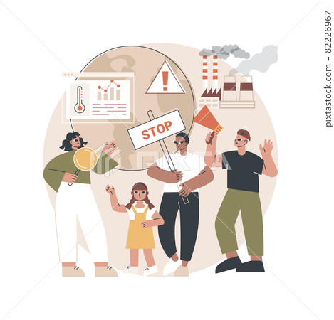Climate change abstract concept vector illustration. Climate change abstract concept vector illustration. 82226967