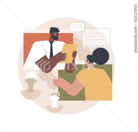 Job interview abstract concept vector... - Stock Illustration [82227001 ...