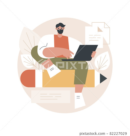 Copywriting abstract concept vector illustration. 82227029