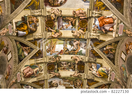 interiors and details of the Sistine Chapel, Vatican city interiors and details of the Sistine Chapel, Vatican city 82227130