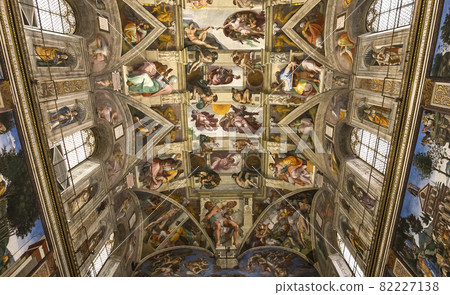 interiors and details of the Sistine Chapel, Vatican city interiors and details of the Sistine Chapel, Vatican city 82227138