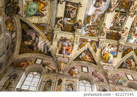 interiors and details of the Sistine Chapel, Vatican city interiors and details of the Sistine Chapel, Vatican city 82227145