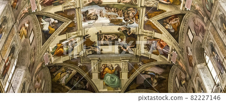 interiors and details of the Sistine Chapel, Vatican city interiors and details of the Sistine Chapel, Vatican city 82227146