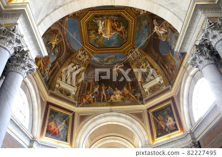 interiors and details of the Vatican museum, Vatican city 82227495