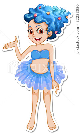 Cute fairy cartoon character sticker Cute fairy cartoon character sticker 82228080