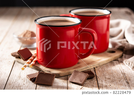 Traditional Mexican chocolate atole drink 82228479