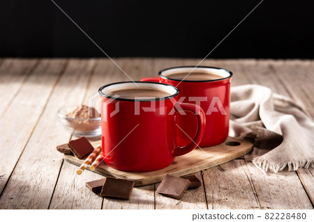 Traditional Mexican chocolate atole drink 82228480