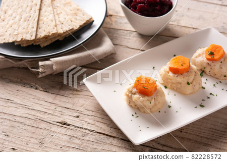 Traditional Jewish gefilte fish Traditional Jewish gefilte fish 82228572