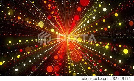 Explosion from round bright particles 82229135