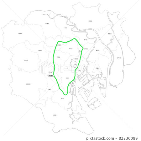 Shibuya Station on the Yamanote Line 82230089