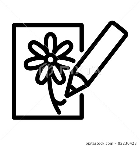 Icon Of Sketch With Pencil Icon Of Sketch With Pencil 82230428