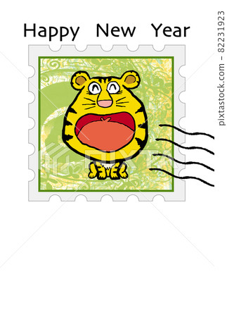 虎年新年賀卡 虎年新年賀卡 82231923