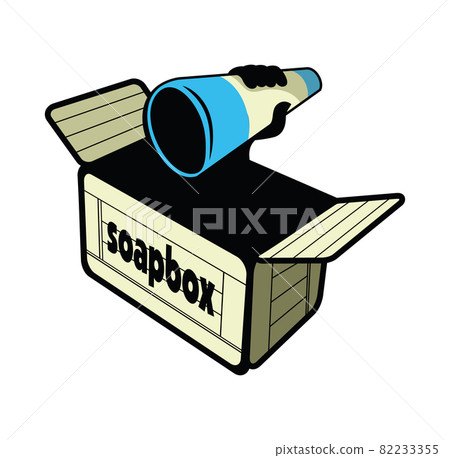 cartoon soapbox design illustration vector eps format , suitable for your design needs, logo, illustration, animation, etc. 82233355