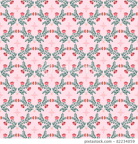 Beautiful Seamless Pattern with Flowers Beautiful Seamless Pattern with Flowers 82234859