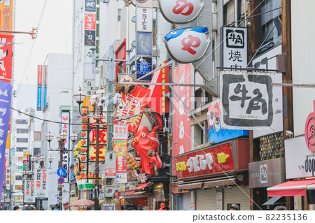 [Osaka] Daytime view of Dotonbori 82235136
