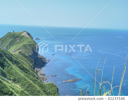 北海道燈塔和海 82235586
