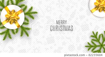 Christmas Vector Composition. Holiday Wishes on White Background. Christmas Vector Composition. Holiday Wishes on White Background. 82235684