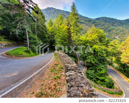 Colle delle Finistere mountain pass road Colle delle Finistere mountain pass road 82235820