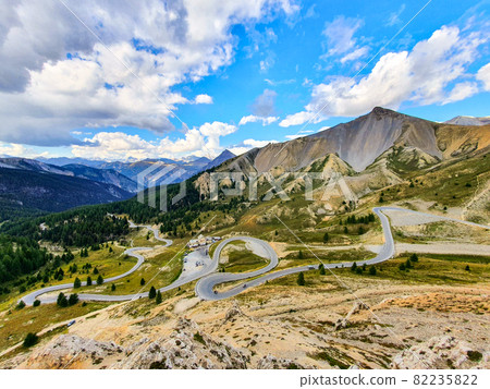 Col d'Izoard mountain pass road 82235822