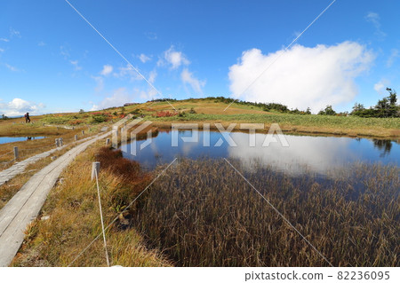 Climbing Mt. Naeba in Niigata Prefecture in autumn in September 2021 Climbing Mt. Naeba in Niigata Prefecture in autumn in September 2021 82236095