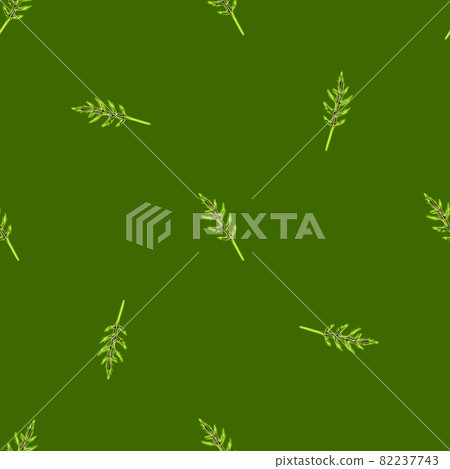 Seamless pattern bunch arugula salad on green background. Simple ornament with lettuce. Seamless pattern bunch arugula salad on green background. Simple ornament with lettuce. 82237743