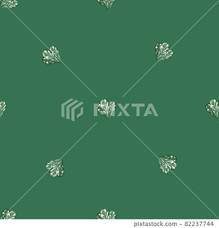 Seamless pattern bunch mangold salad on teal background. Simple ornament with lettuce. Seamless pattern bunch mangold salad on teal background. Simple ornament with lettuce. 82237744