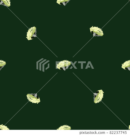 Seamless pattern lola rosa salad on dark green background. Minimalism ornament with lettuce. Seamless pattern lola rosa salad on dark green background. Minimalism ornament with lettuce. 82237745