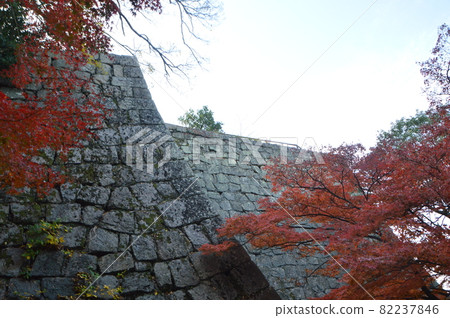 Stone wall of Marugame Castle (Marugame City, Kagawa Prefecture) Stone wall of Marugame Castle (Marugame City, Kagawa Prefecture) 82237846