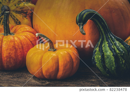 pumpkin on table 82238478